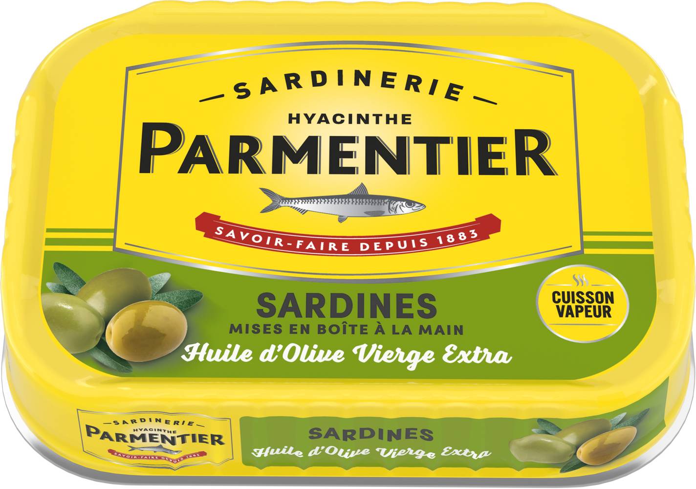 Parmentier - Sardines entières à l'huile d'olive vierge extra (135g)