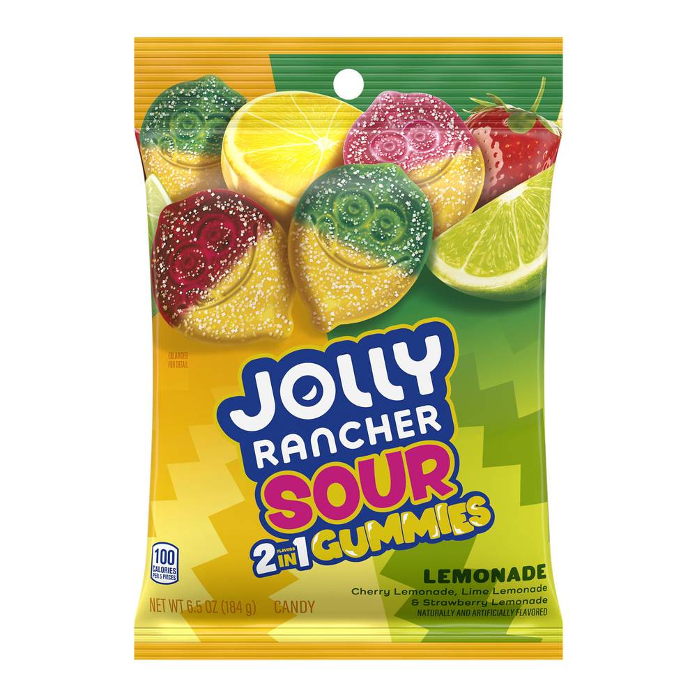 Jolly Rancher Sour 2 in 1 Gummies, Lemonade (6.5 oz)