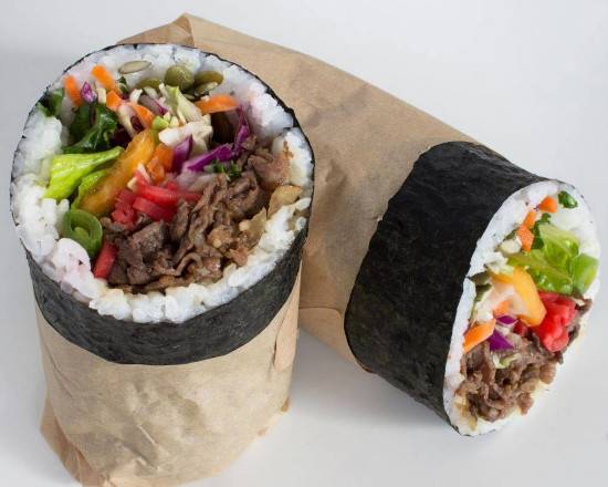 Grilled Beef Steak Sushi Burrito