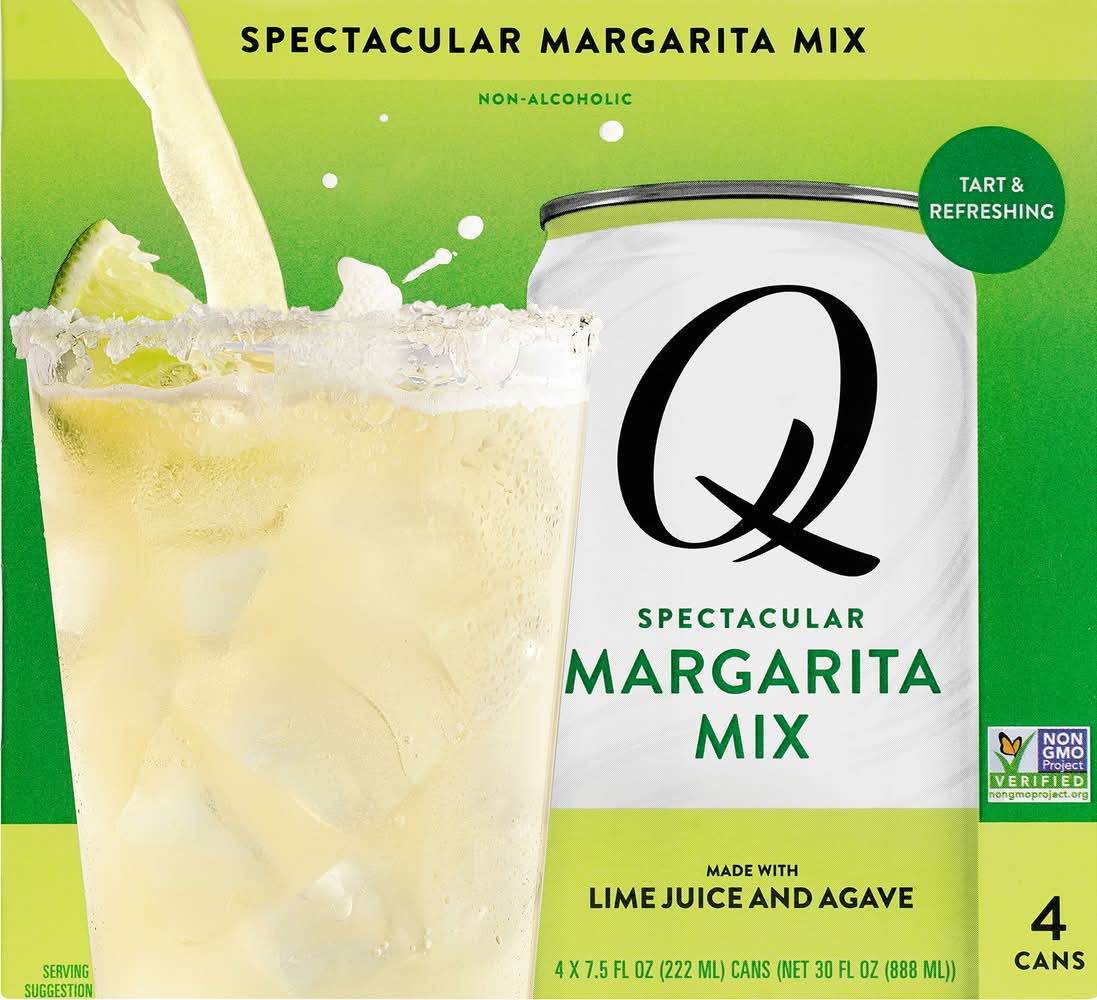 Q Mixers Non-Alcoholic Margarita Mix (4 x 7.5 fl oz)