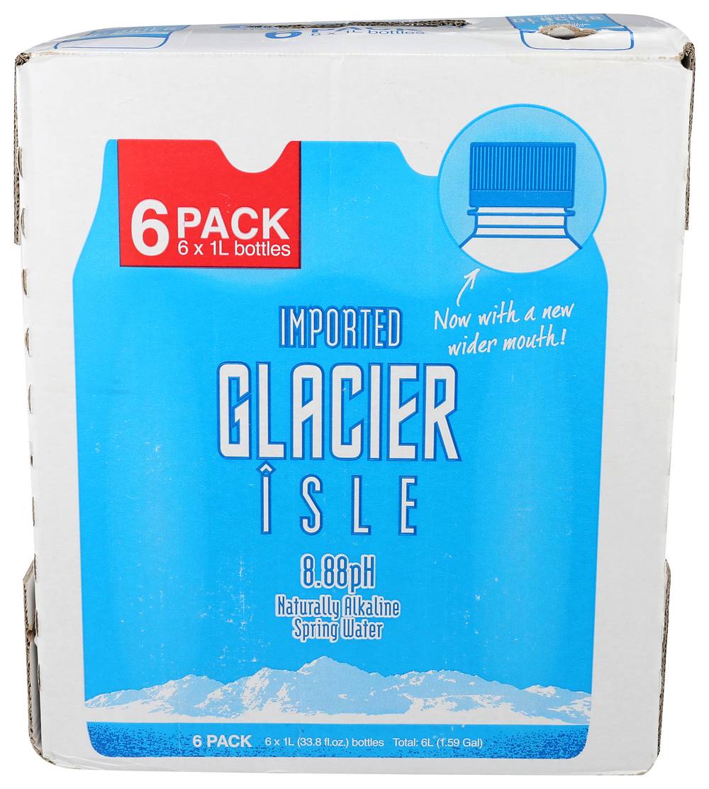 Icelandic Glacial Natural Spring Alkaline Water (6 ct, 1 L)