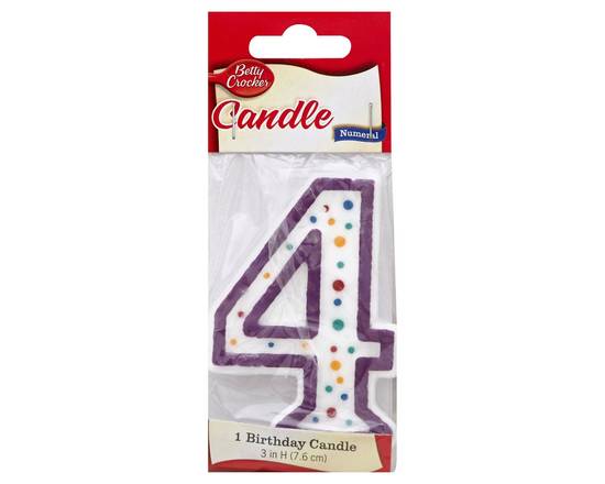 Betty Crocker · 3 in #4 Birthday Candle (1 ct)