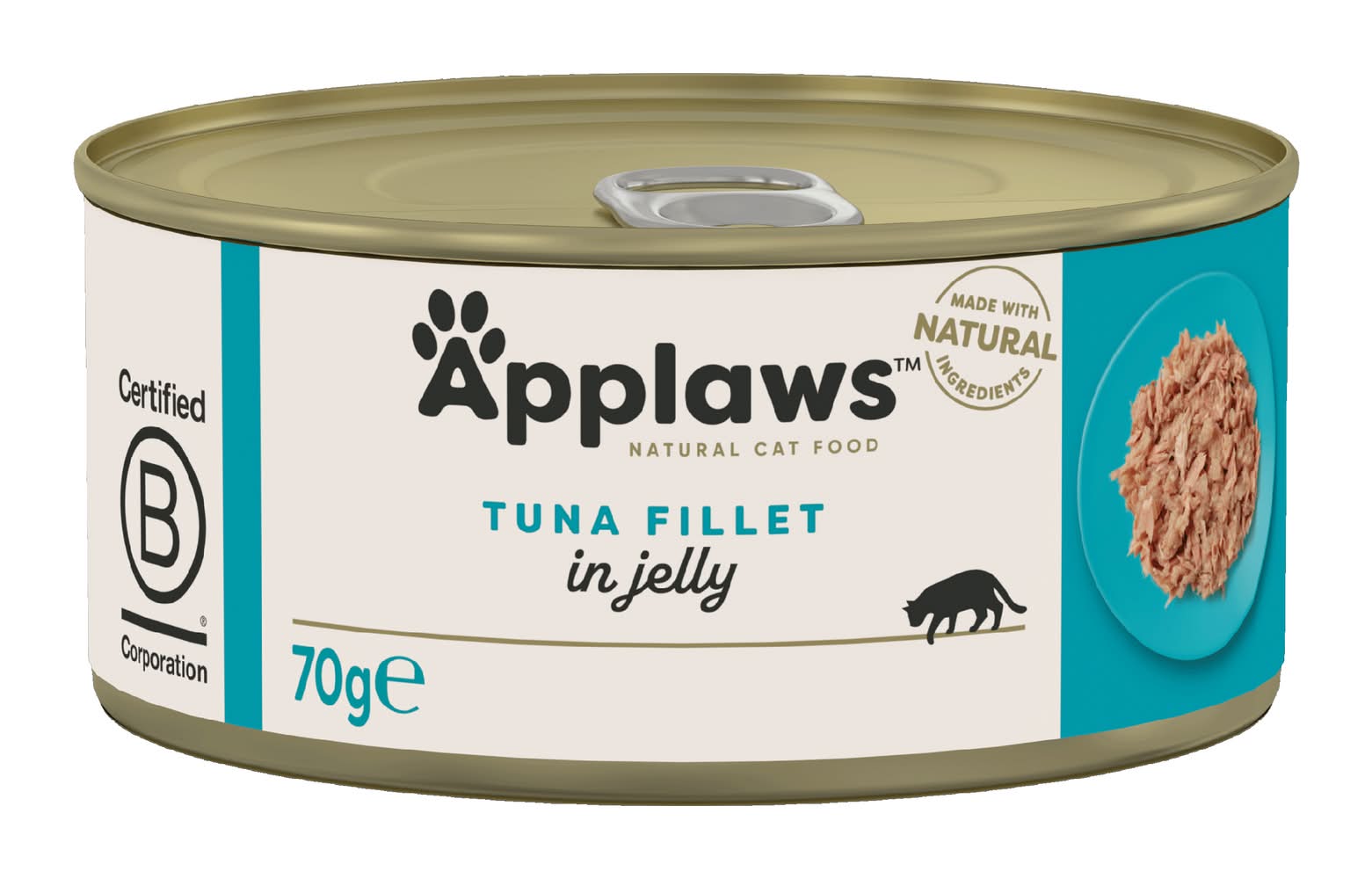 Applaws Natural Adult Cat Tin Tuna Fillet in Jelly 70g