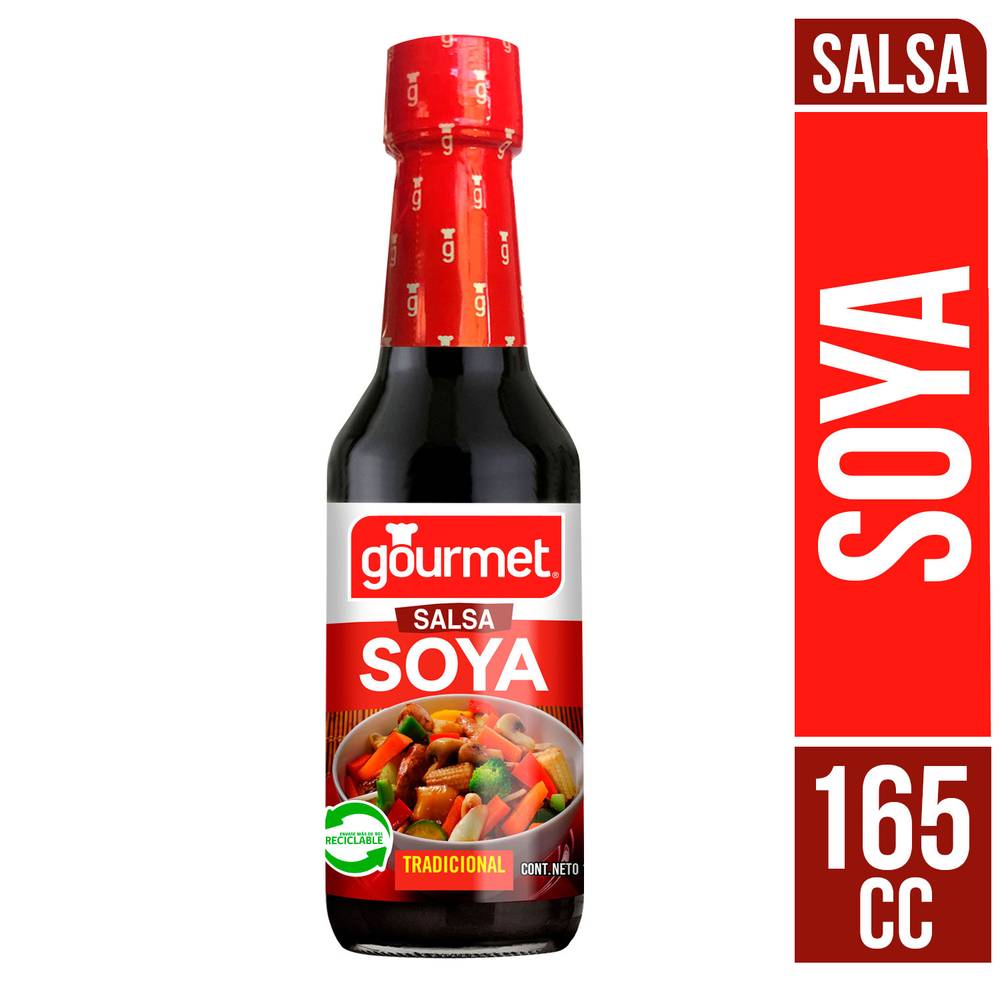 Gourmet salsa de soya tradicional (botella 165 ml)