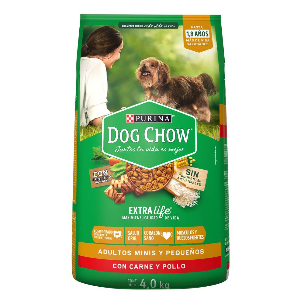Dog chow alimento seco para perros (adultos/minis y pequeños)
