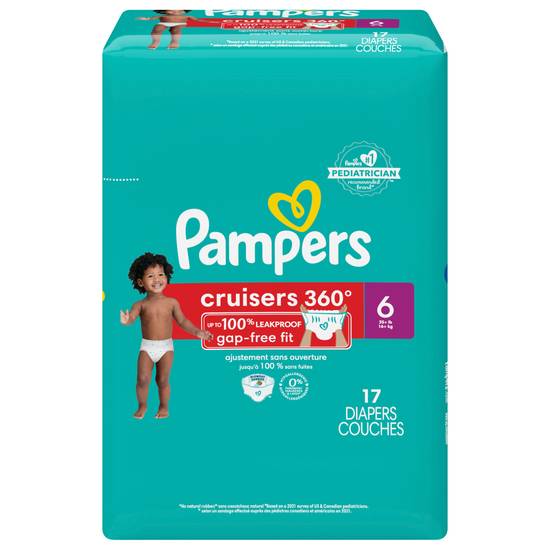 Pampers Cruisers 360 Jumbo pack Diapers 6 (35+ lb)