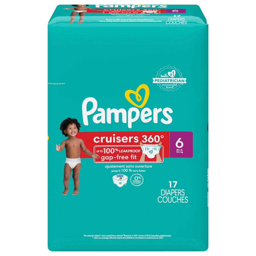 Pampers Cruisers 360 Jumbo pack Diapers 6 (35+ lb)