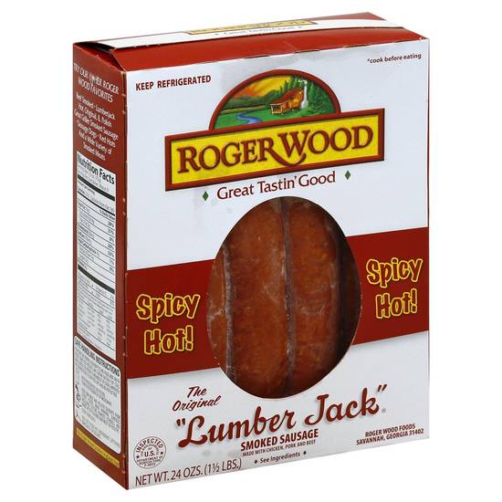 Roger Wood Lumber Jack Hot Smoked Sausage