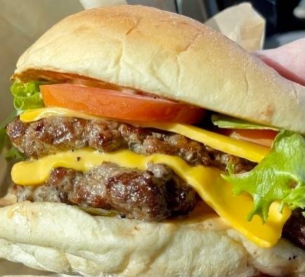 Strip's Pork Cheeseburger
