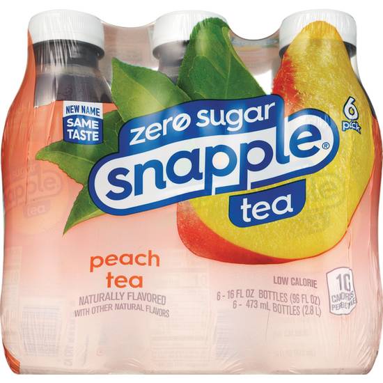 Snapple Peach Tea - 6pk/16 fl oz Bottles 6 ct; 16 fl oz