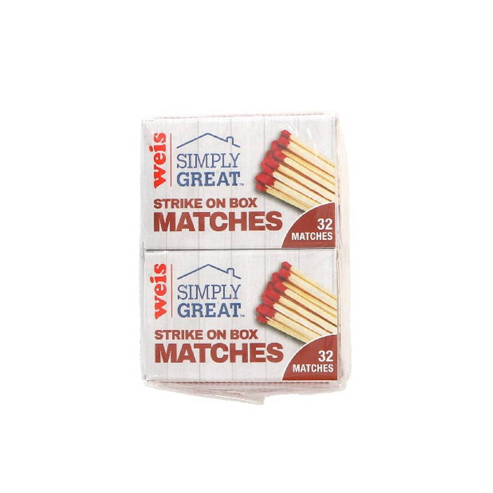 Weis Simply Great Strike on Box Matches (10 ct)