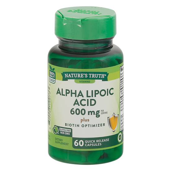 Nature's Truth Alpha Lipoic Acid Plus Biotin Optimizer Capsules (60 ct)