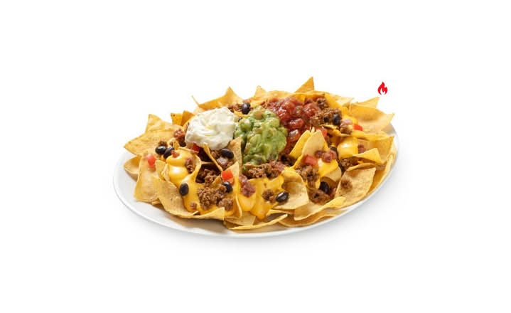 Nachos con Carne y Queso