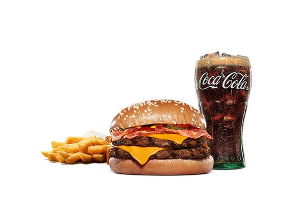 ベーコンダブル チーズバーガーセット / Bacon Double Cheeseburger Set