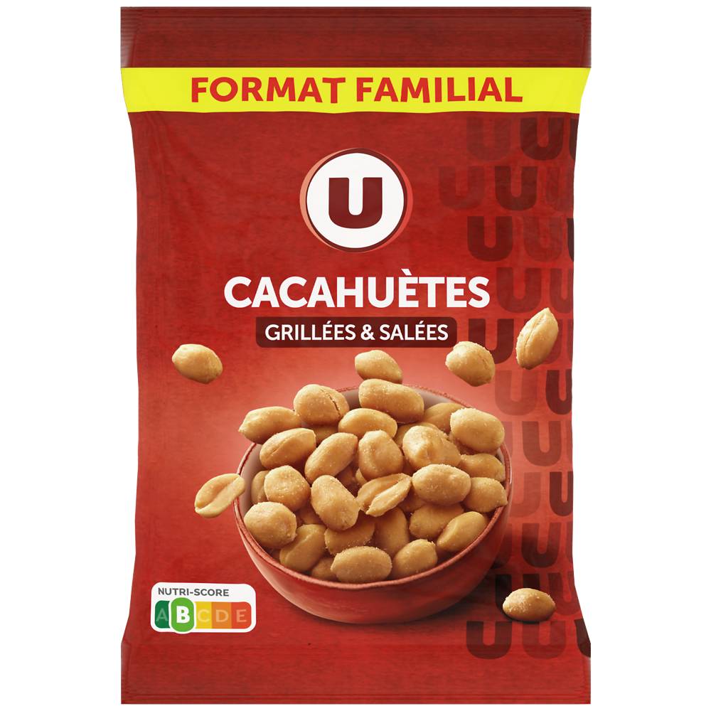 Produit U - Cacahuètes grillées & salées