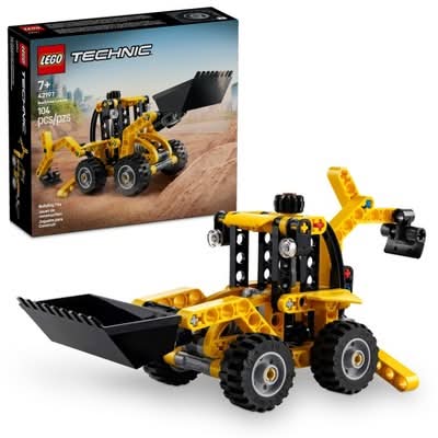 LEGO Technic Backhoe Loader Construction Toy 42197 (104 ct)