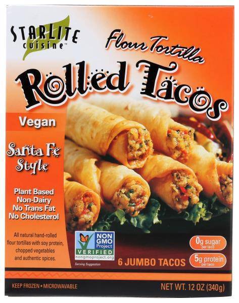 Starlite Vegan Santa Fe Style Rolled Tacos (12 oz)