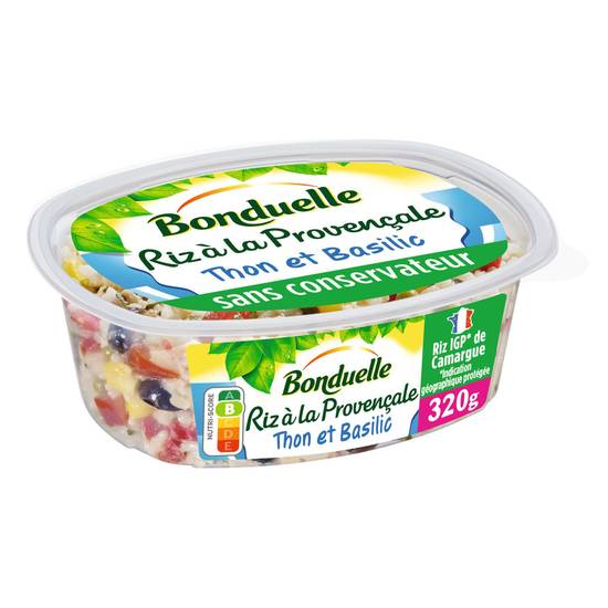 Salade de riz thon basilic BONDUELLE - la barquette de 320g