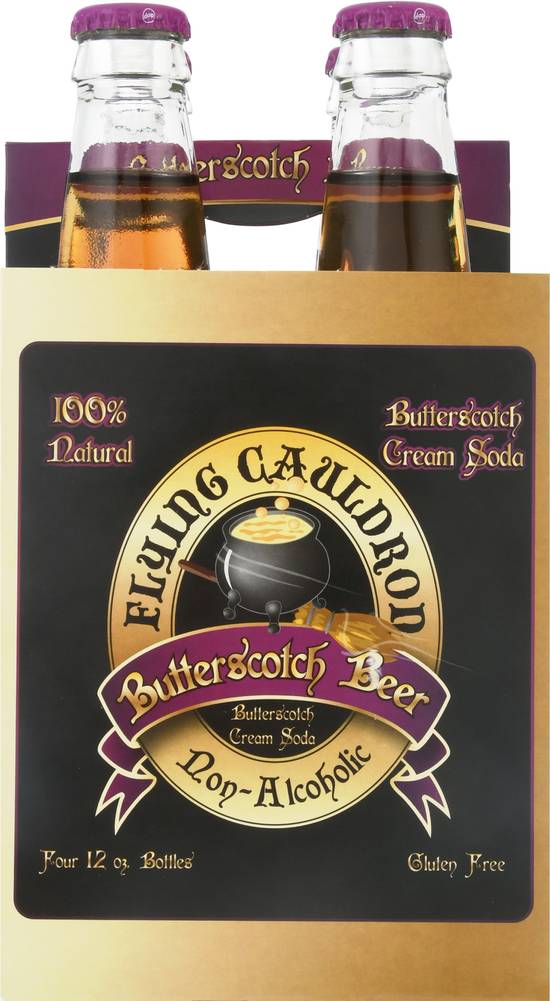 Flying Cauldron Butterscotch Beer Cream Soda (4 ct, 12 oz)