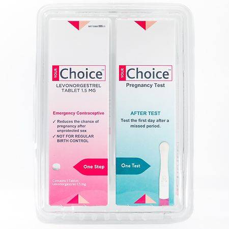 Your Choice Emergency Contraceptive Pill + Pregnancy Test (2.88 oz)