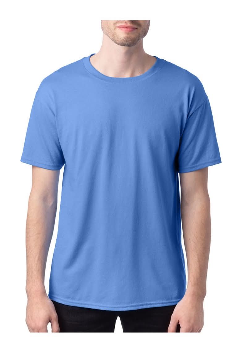 Hanes Ecosmart Short Sleeve Tee, Men, XL, Carolina Blue