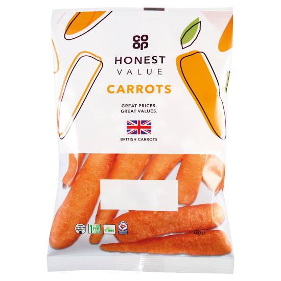 Co-Op Honest Value Carrots 1kg
