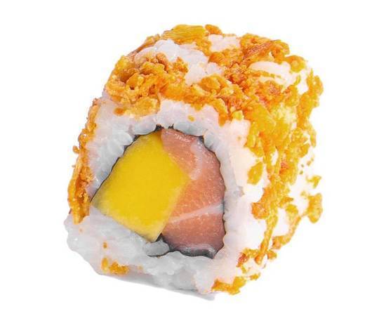 California Roll's saumon mangue oignon crispy