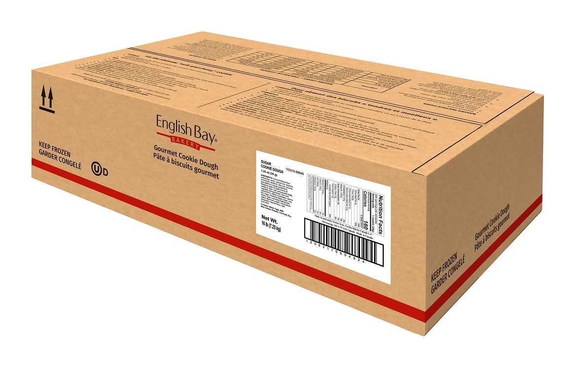 English Bay Gourmet Cookie Dough, 204/1.25 OZ (16 lbs)