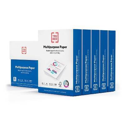 TRU RED Multipurpose Paper, 8.5" x 11", White (5 ct)