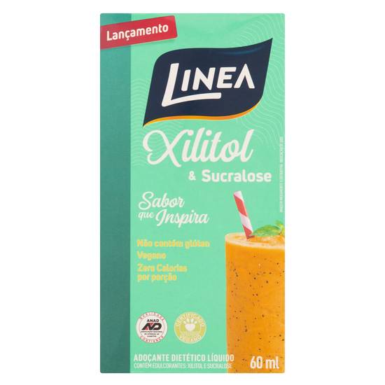 Linea adoçante líquido xilitol & sucralose (60ml)