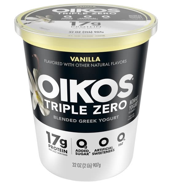 Oikos Triple Zero , Nonfat Blended Greek Vanilla Yogurt