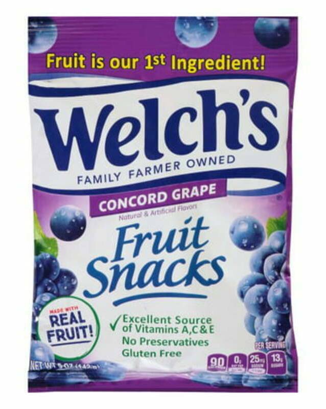 Welchs Concord Grape Fruit Snacks 5oz