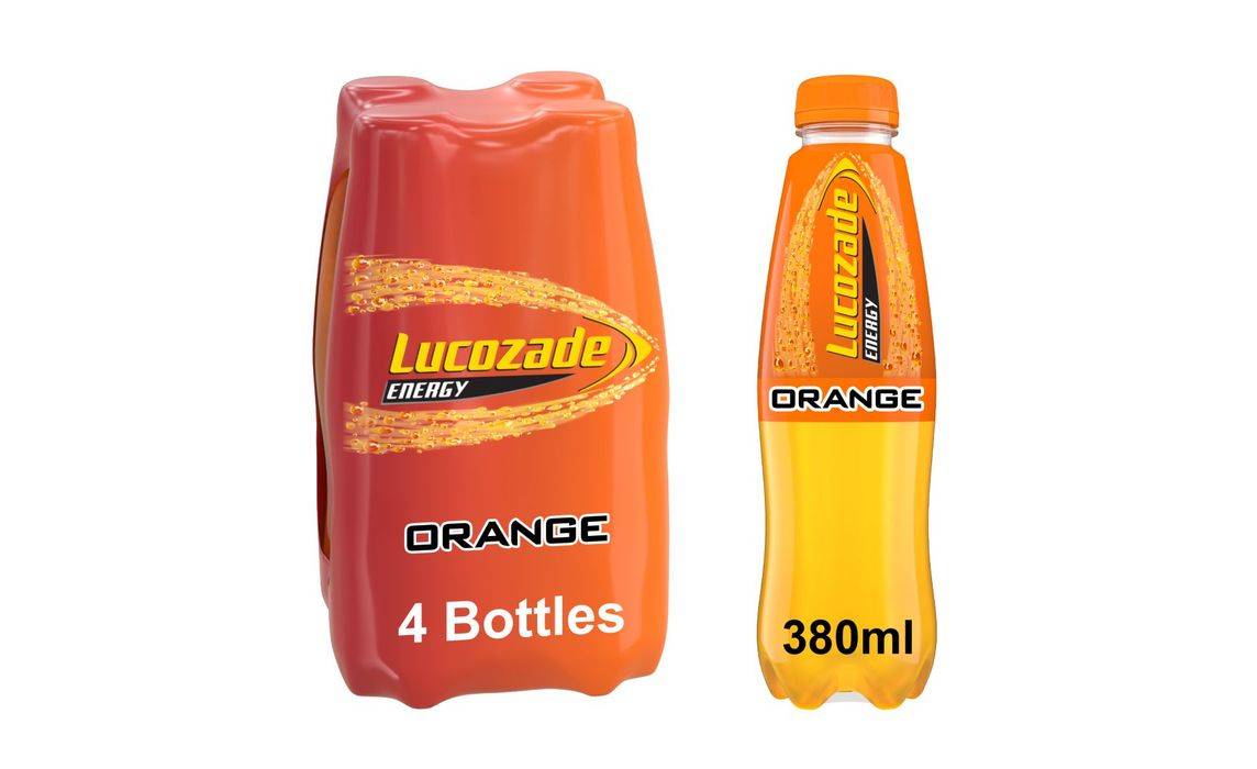 Lucozade Energy Drink Orange 4X380ml (376295)