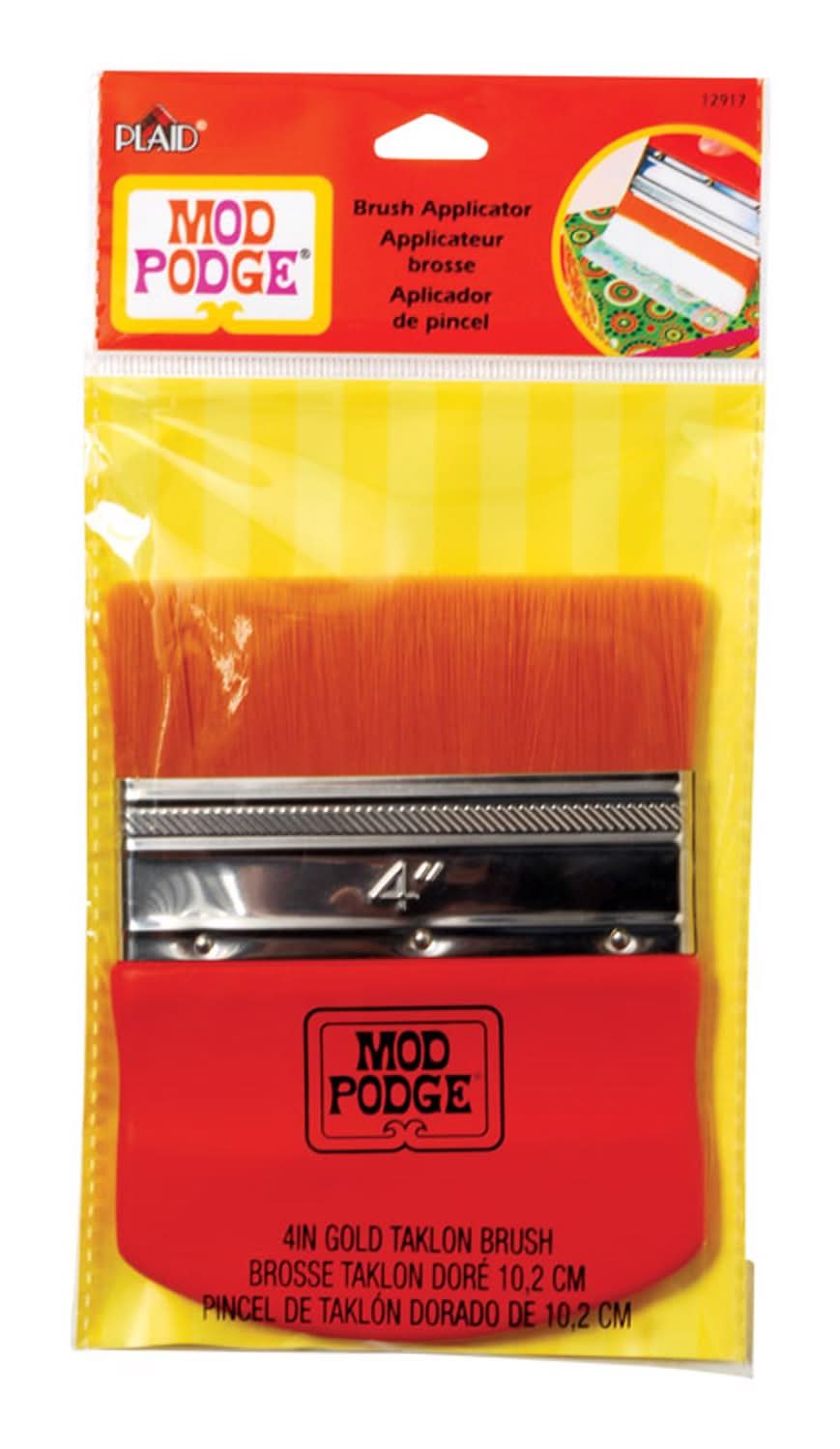Plaid Mod Podge 4 In. Flat Brush Applicator