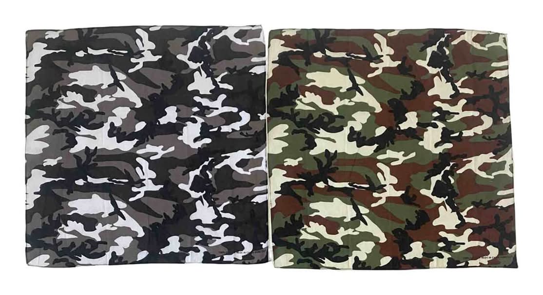 Mission Ridge Bandana With Camouflage Print 2 Ct - Assorted