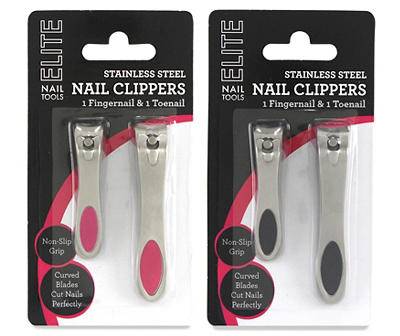 Elite Nail Clippers Set (2 ct)