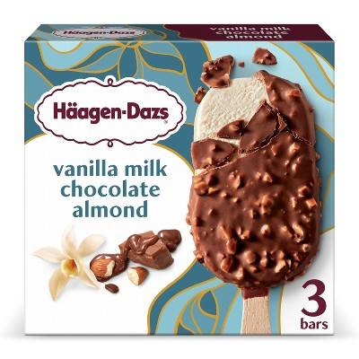 Häagen-Dazs Ice Cream Bars, Vanilla Milk-Chocolate-Almond (3 fl oz, 3 ct)