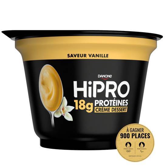 Danone - Hipro crème dessert protéinée, vanille (180g)