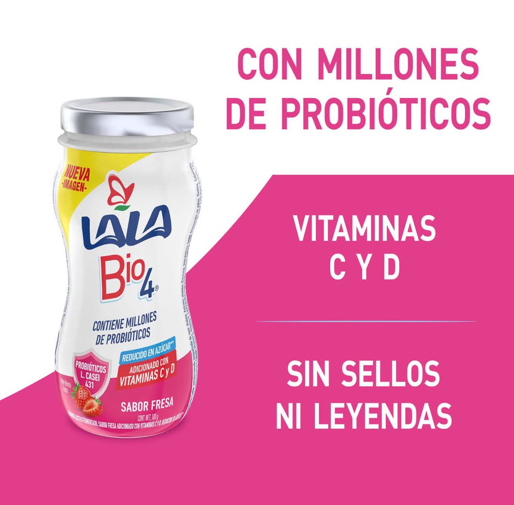 Lala Bio4 alimento lácteo fermentado reducido en azúcar Delivery