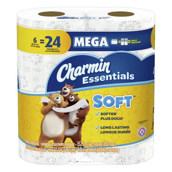 Charmin Mega Rolls Soft 2-ply Bathroom Tissue (6 ct)