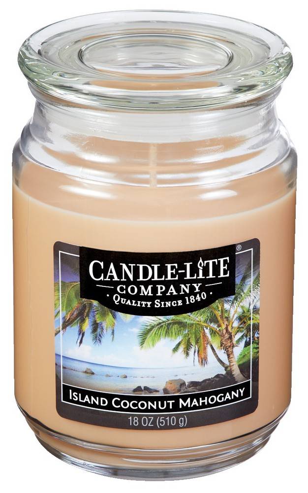 Candle-lite Island Coconut Mahogany Candle (1 unit)