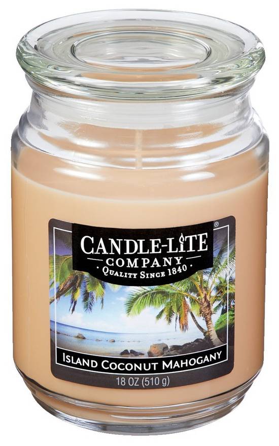 Candle-Lite Island Coconut Mahogany Candle (1 unit)