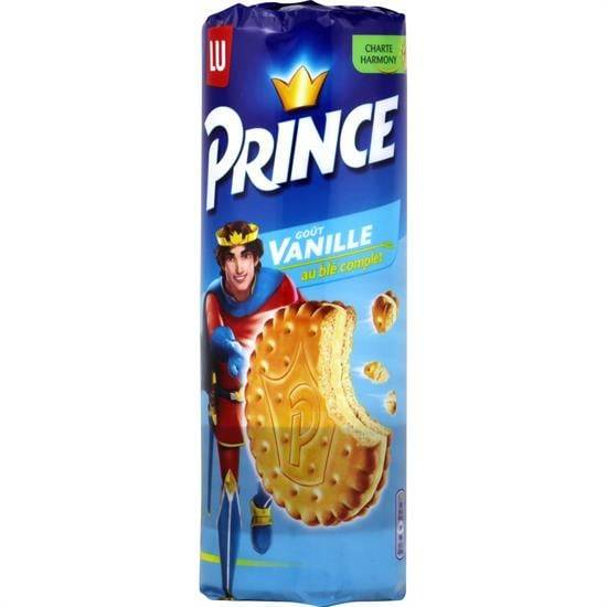 Biscuits fourrés à la vanille au blé complet Prince LU - Le paquet de 300 g