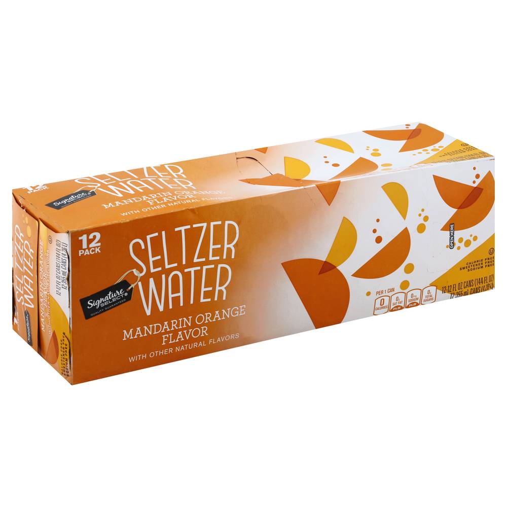 Signature Select Mandarin Orange Seltzer Water (12 x 12 fl oz)