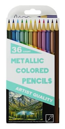 Metallic Colored Pencils 36-Pack