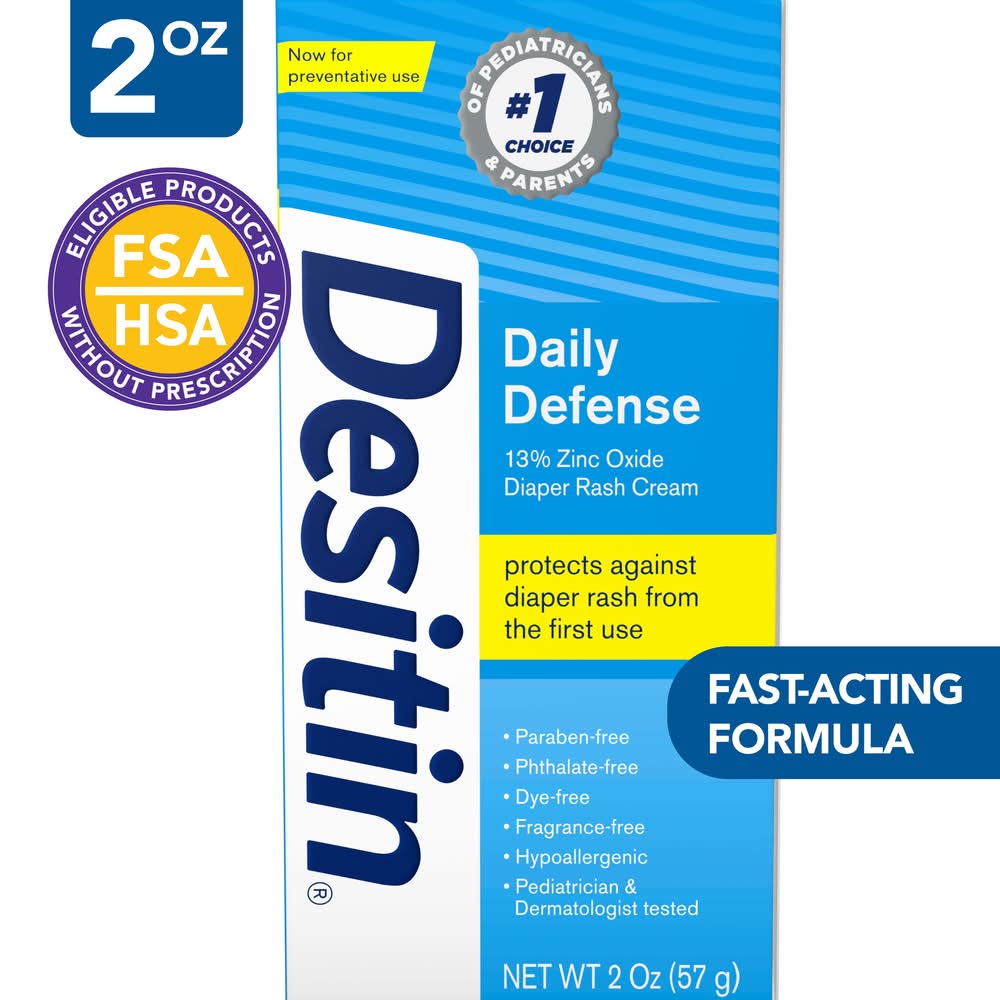 Desitin Daily Defense Diaper Rash Cream (2 oz)