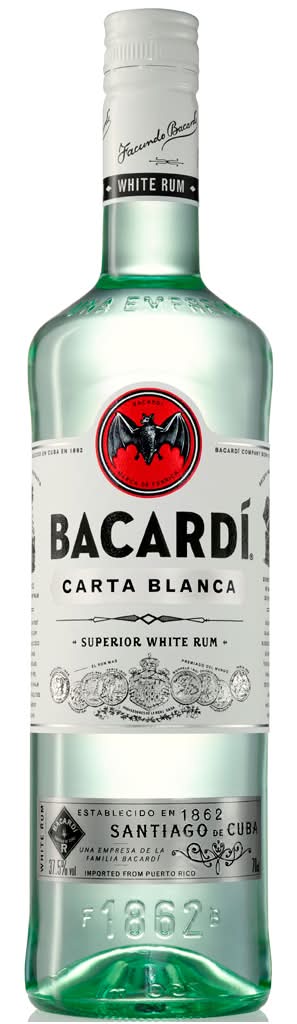 Bacardi - Rum carta blanca, garrafa de 700 ml