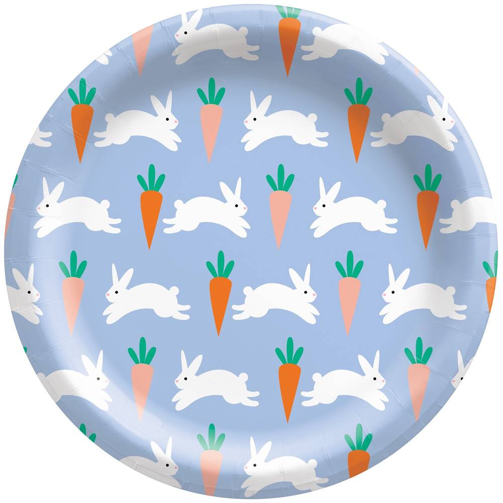 Hoppy Easter Plate, 8.5 in, 8 ct