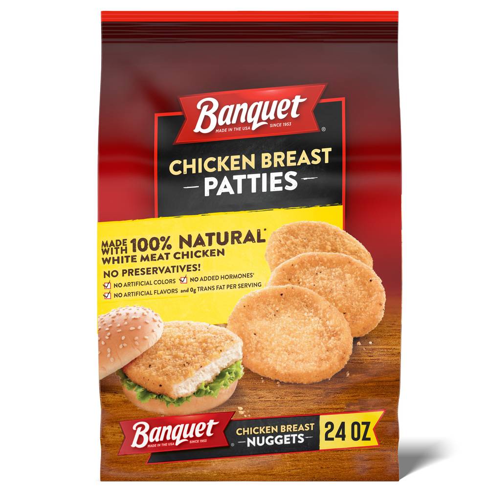 Banquet Chicken Breast Patties (1.5 lbs)