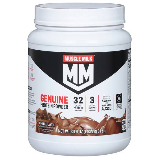 Muscle Milk Genuine Chocolate Protein Powder (40 oz)